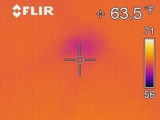 Infrared Image of Ceiling in LR