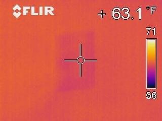 Infrared Image of Electrical Outlet with Air Infilation