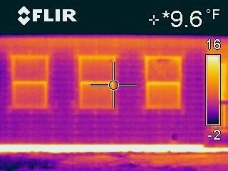 IR Image of Back Bedroom Windows