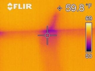 Increased Heat Transfer along Studs